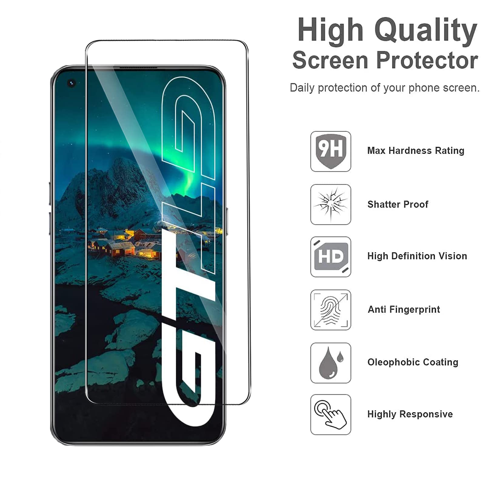Screenguard Realme GT 5G Pellicola Protettiva Di Vetro A Schermo Intero 25d 9h 1 Pz Realme Gt 5g Pel 22514875