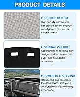 Vista 6 de Autorder Tapete de cubierta de salpicadero para Dodge Ram 1500 y 2003-2005 2500/3500 2002-2005, accesorios para cubierta de salpicadero de franela