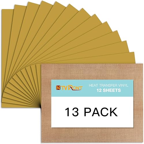 Miniatura 9 de HTVRONT Vinilo holográfico HTV de transferencia de calor, paquete de 6 unidades de vinilo holográfico para planchar, arco iris, plateado, metálico,