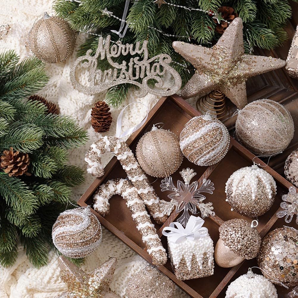Zoegneer Set 9 Palline Natale PET 8cm - Decorazioni Dipinte Per Albero, Casa E Ufficio