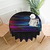 HJLUUFT Programmer Program Code Exquisite 60-Inch Round Tablecloth - Ideal for Indoor & Outdoor Dining - Elevate Your Dining Ambience This Spring Season