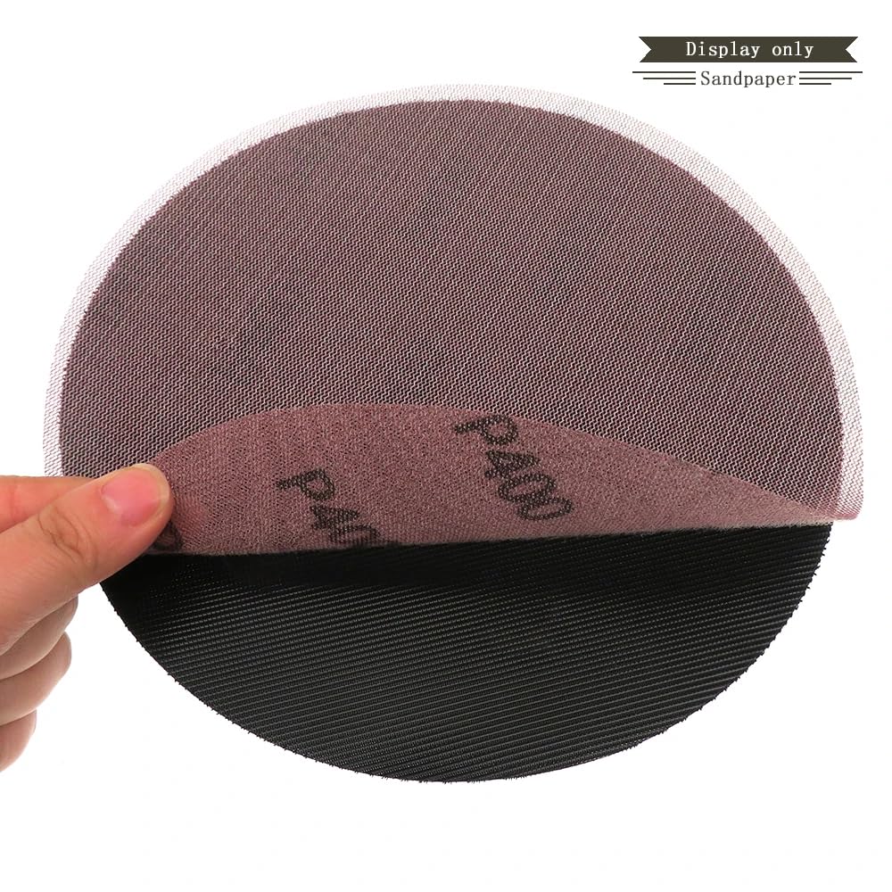 Discos de Lijado Discos de lijado de malla de 9 pulgadas con gancho y bucle, grano 60-1000, almohadillas abrasivas sin polvo for pulido de metales, madera, paneles de yeso y automóviles(600