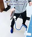 Table Tennis Practice Equipment, Tables Tennis Trainer, Table Tennis Practice Clamp-On Rebound Set for Home Use(2 Copper Coated Balls) gallery image