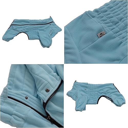 Miniatura 3 de Abrigo cálido para perro, chaqueta resistente al viento para perros pequeños, medianos y grandes, abrigo de invierno de forro polar de 4 patas,