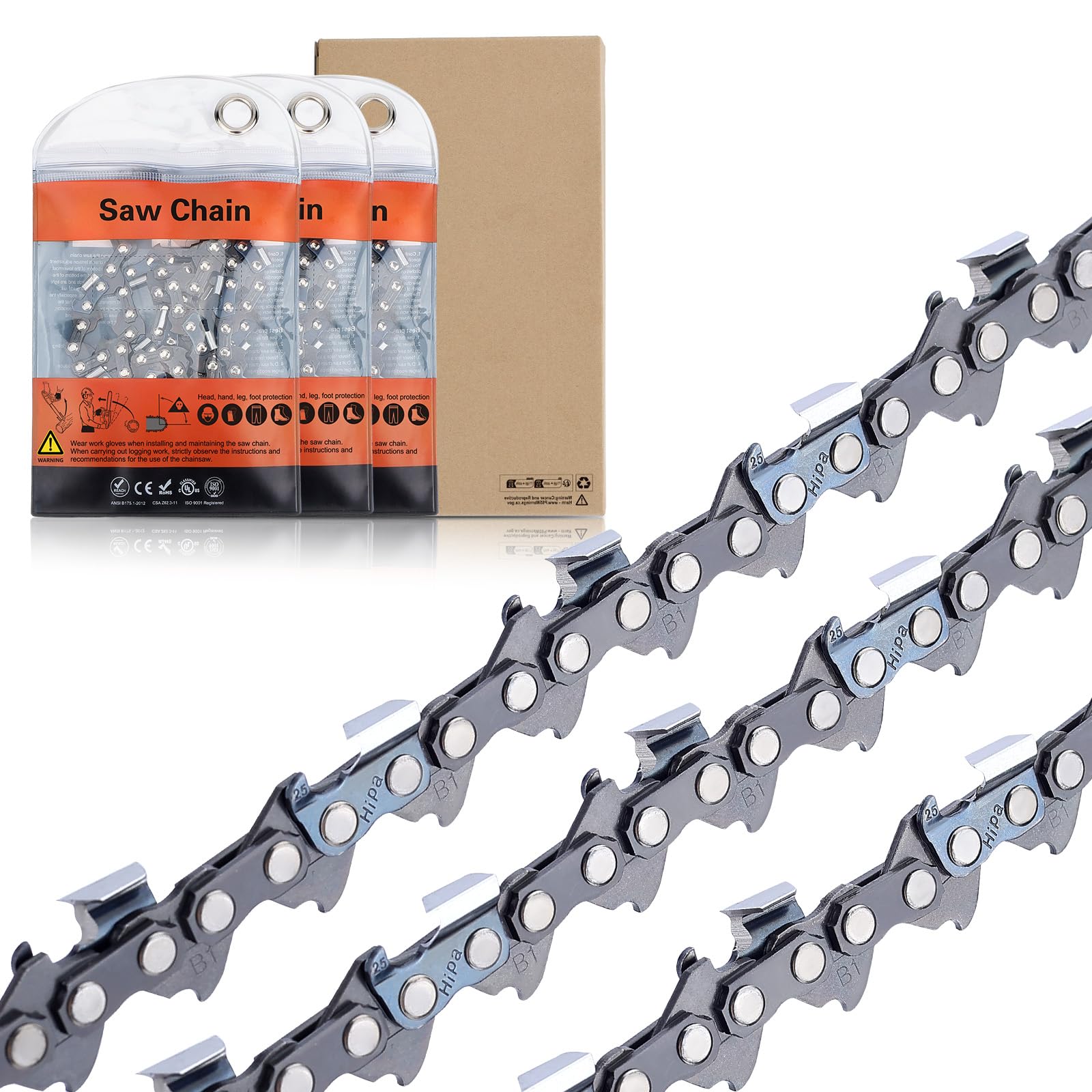 Amazon.com: Hipa 3PACK H78 20 Inch Chainsaw Chain .325