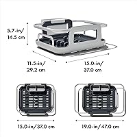 Vista 5 de OXO Good Grips Escurridor de Platos Extensible de Aluminio Sobre el Fregadero para Secar
