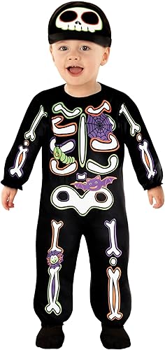 Morph Disfraz de esqueleto para niños, disfraz de esqueleto para niños, disfraz de esqueleto para niños, disfraz de esqueleto para Halloween