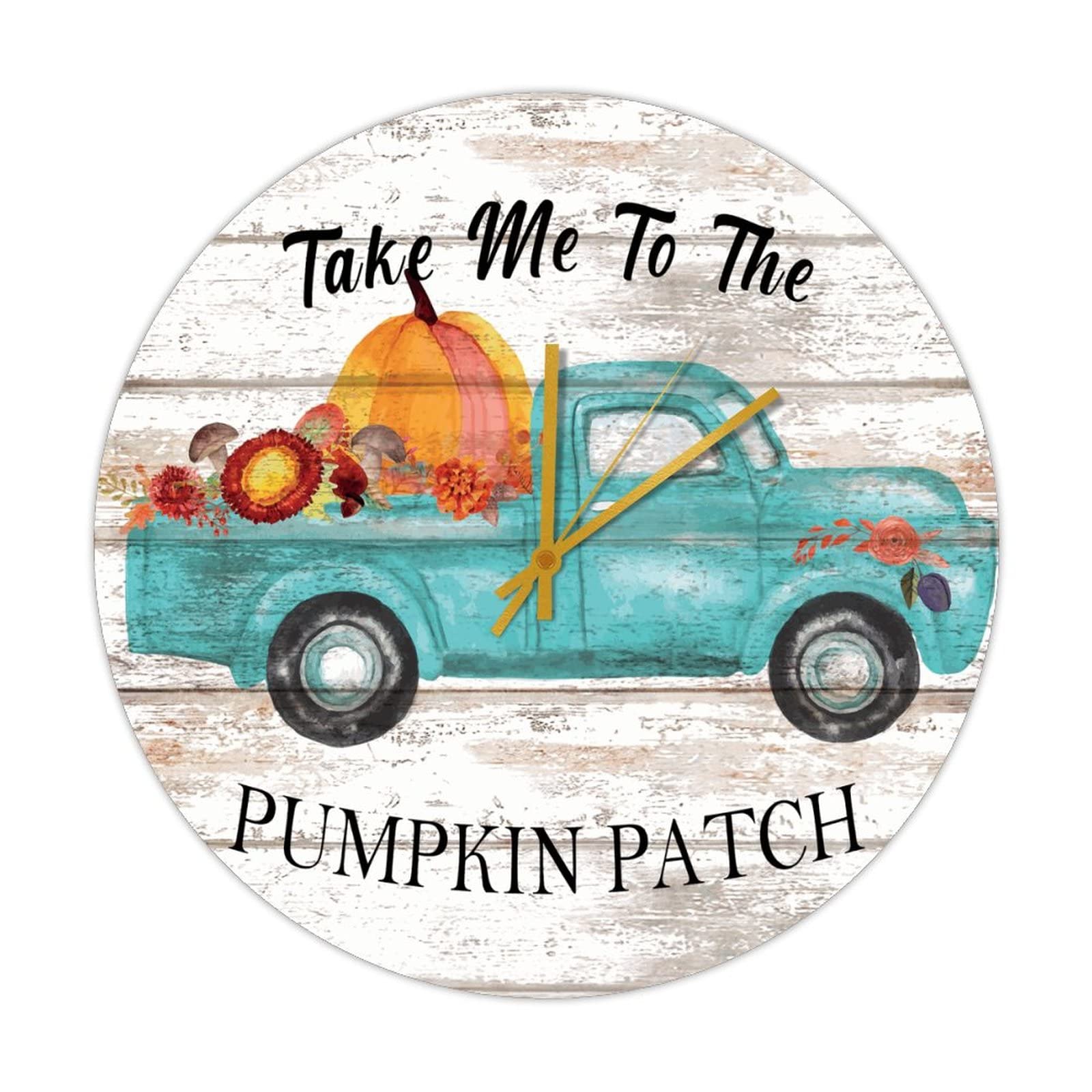 Horloge vintage Take Me To The Pumpkin Patch pour votre foyer