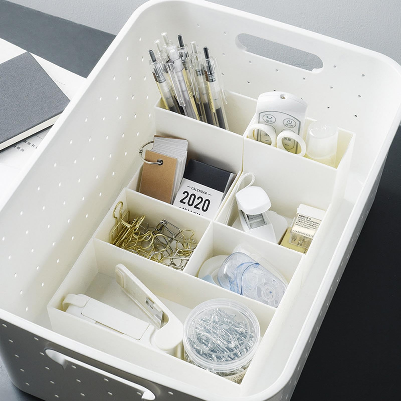 BNF® 2xTea Milk Bags Storage Holder Desktop Organizer for Kitchen Countertop Office 3 Grid|Home & Garden |Household Supplies & Cleaning|Home Organization|Storage Bins & Baskets 4