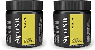 Super Slik Personal Lubricant for Fisting and Anal Sex - Thick and Long Lasting Back-Door Gel - Hybrid Silicone and Water Based Anal Lube for Men | Women | and Couples - 500-ml (17 oz) (Pack of 2)