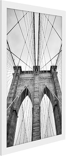 Vista 788 de Americanflat - Marco para póster de 71 x 74 cm con plexiglás pulido, portarretratos negro de madera industrializada, Epic Collection, marco ancho