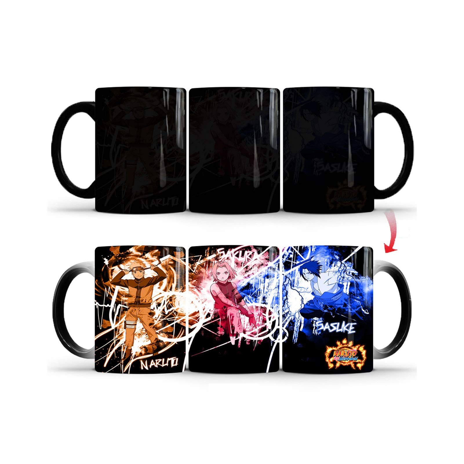 Amazon.co.jp: NARUTO-ナルト- 疾風伝 マグカップ, 色が変わる魔法