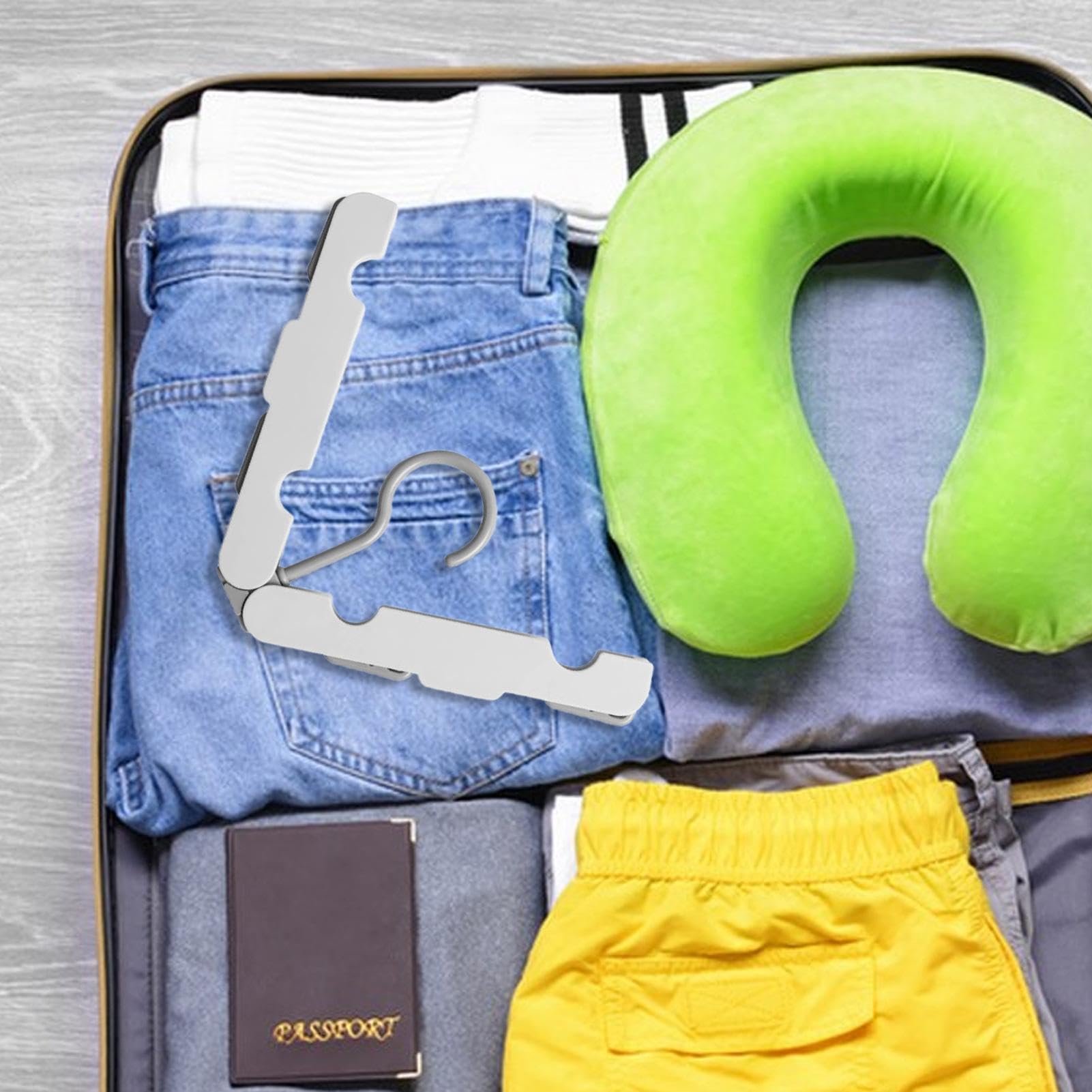 Stendibiancheria Retrattile Portatile Per Viaggi, Interni Ed Esterni Campeggio Con Borsa Colore Della Clip Casuale 98989546