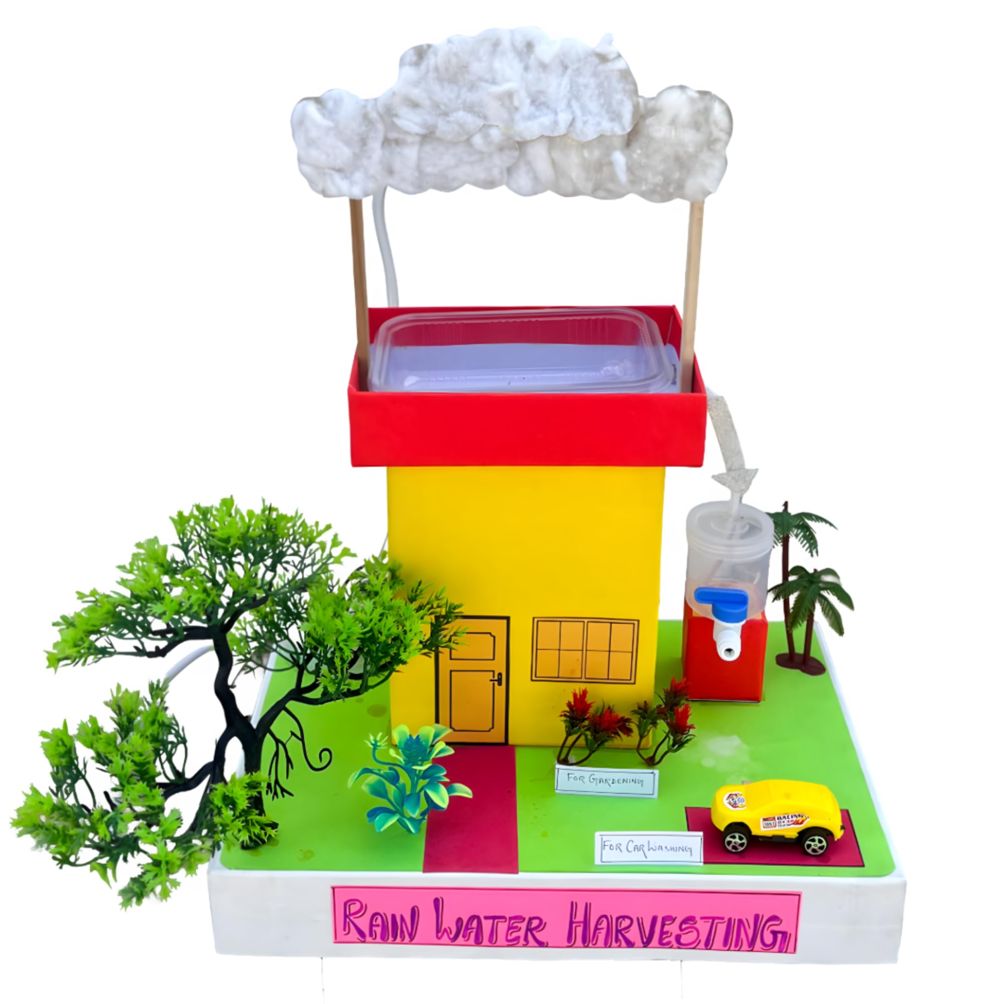 Rain Water Harvesting Model Kit for Students | DIY Working Science Project | School Exhibition STEM Environmental Engineering Model | Water Conservation Educational Kit-image-23