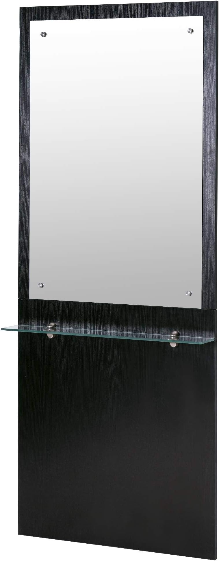 Wall Mount Barber Station Makeup Mirrors Hair Styling Station Beauty Salon Spa Equipment 3016 (Black)