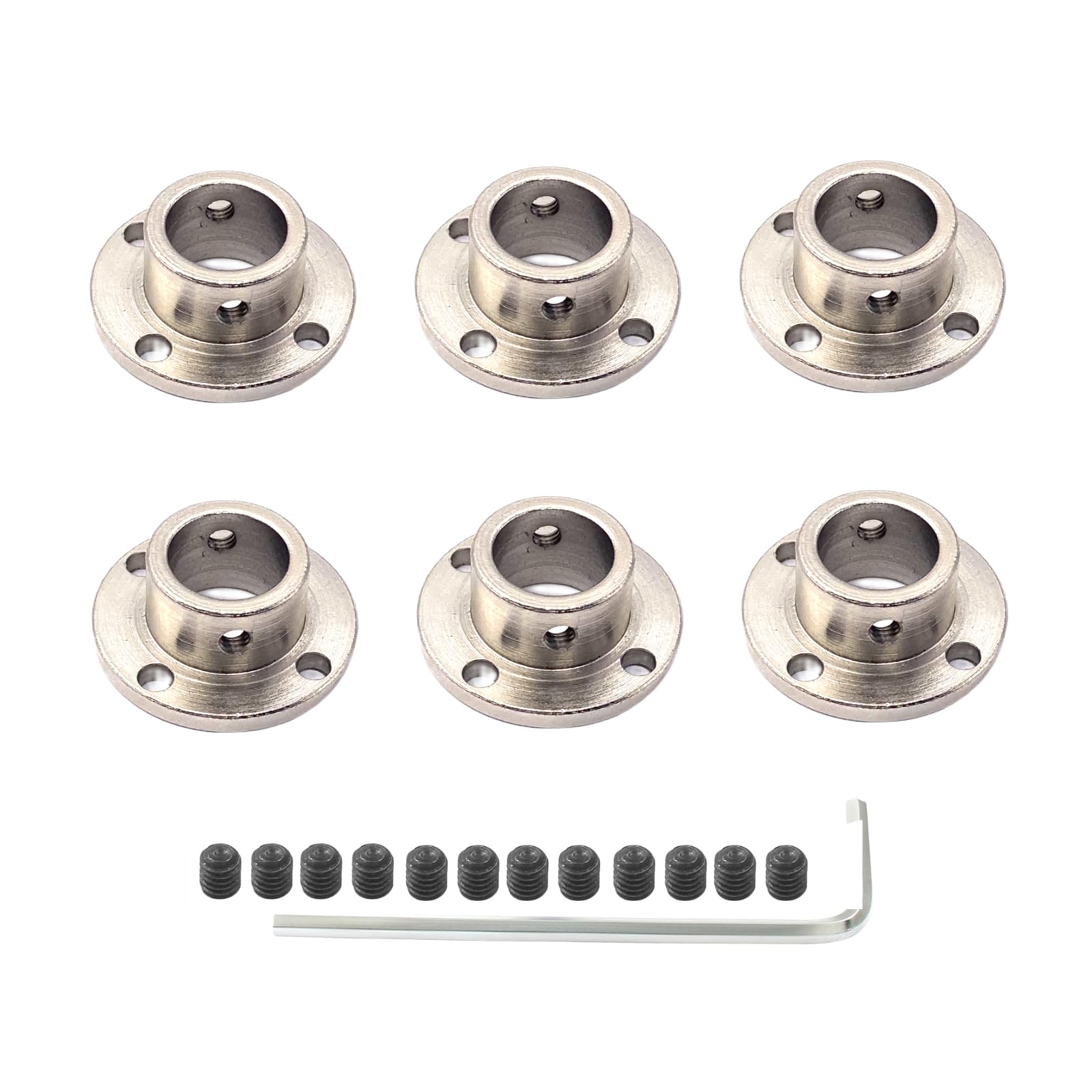 Rigid Flange Couplings - 6 Pcs for DIY Motors -21 Rigid Flange Couplings - 6 Pcs for DIY Motors -21