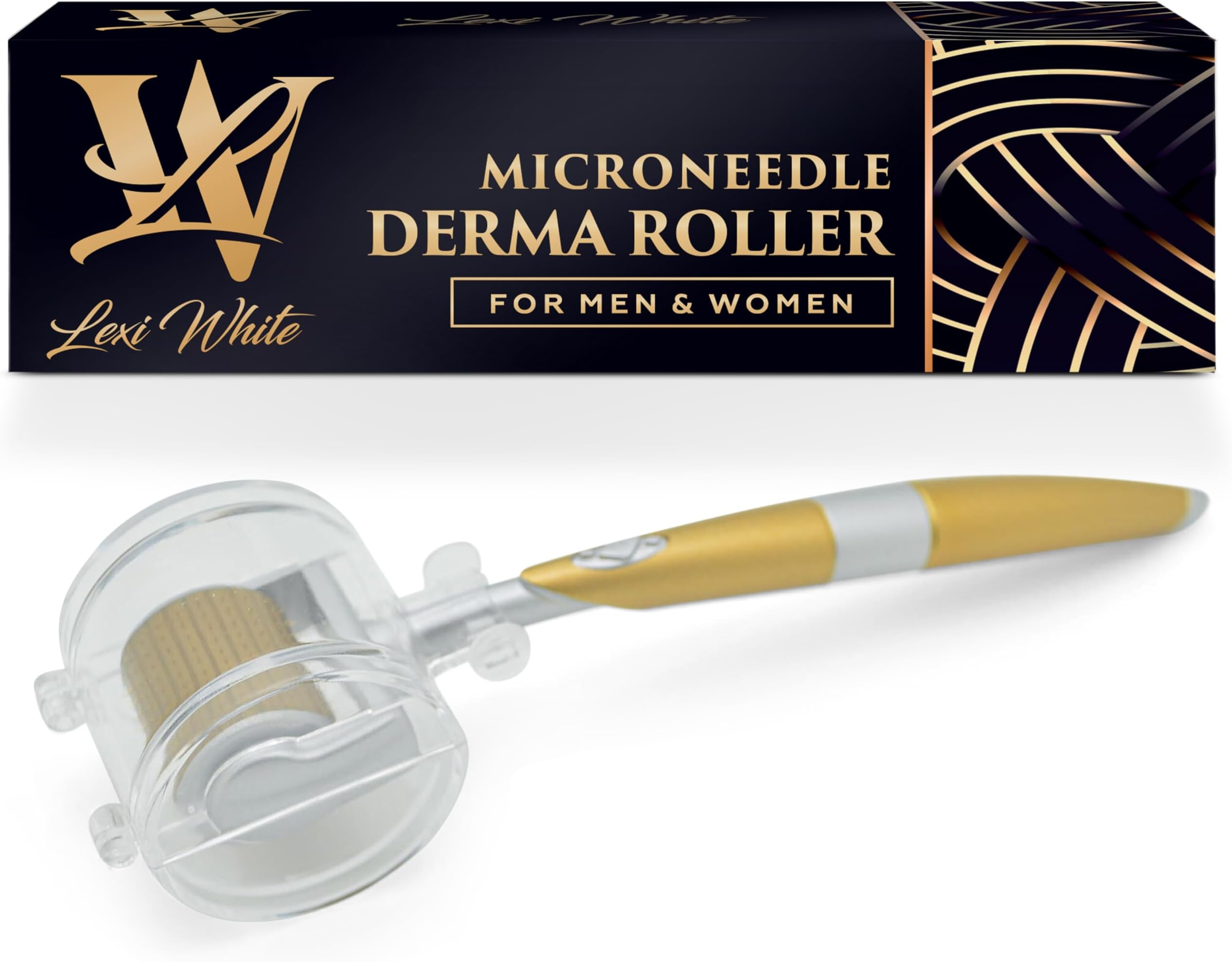 Derma Roller, Microneedling Roller For Face and Scalp, Microneedle Derma Roller for Beard, Micro Needle Roller for Women & Men, Derma Stamp 0.25mm