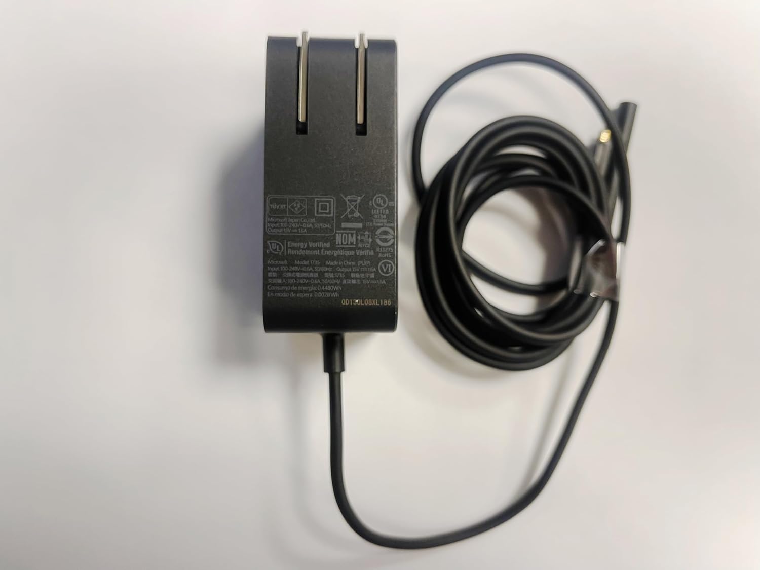 15V AC Adapter Compatible with Genuine OEM Microsoft Surface Pro X 7 6 5 4 3 Tablet Surface Go Go2 Go3 M3 1735 1736 with 6 Pins Power Supply Cord Battery Charger Cable PSU