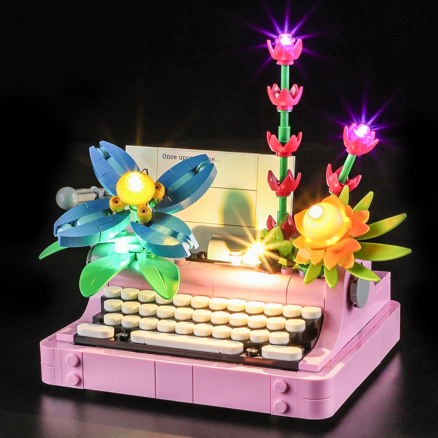 LED Light Kit Compatible with Lego Creator 3-in-1 Typewriter with Flowers, Compatible with Lego 31169 (Lights Only, No Models)