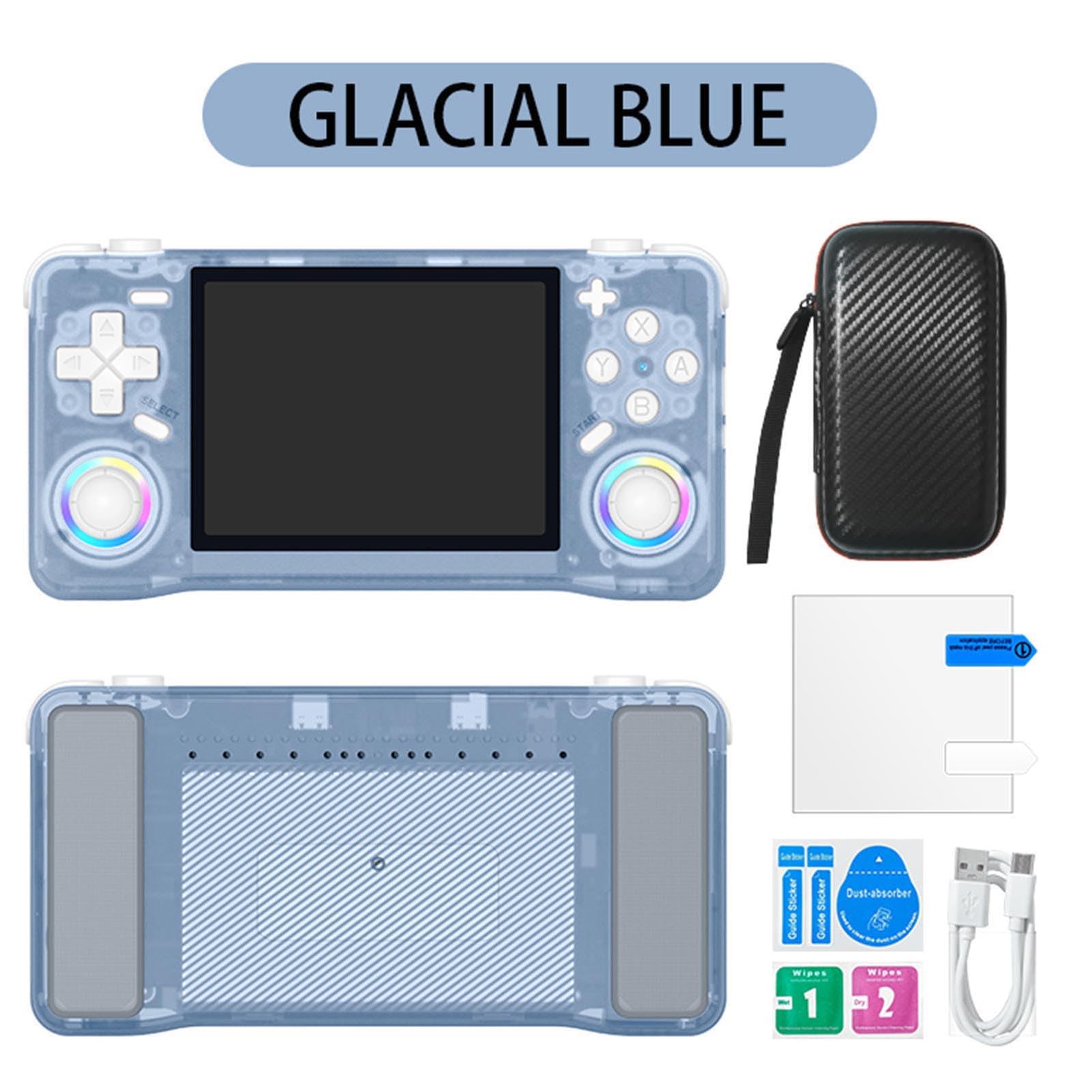 lyrlody Consola de Juegos Portátil Retro, Reproductor de Videojuegos Portátil ABS con Pantalla HD de 3,5 Pulgadas 640x480, RK3326 64 bits A35, Batería de 4000 MAh, para Fanáticos de los Juegos Retro