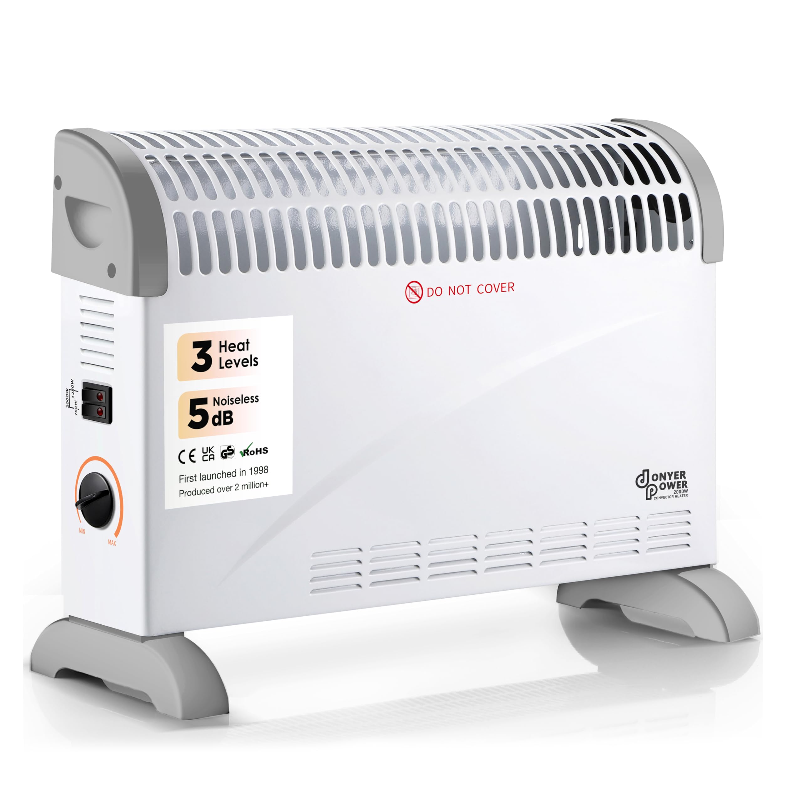 DONYER POWER Electric Convector Radiator Heater Room Heating Oil-Free Radiator