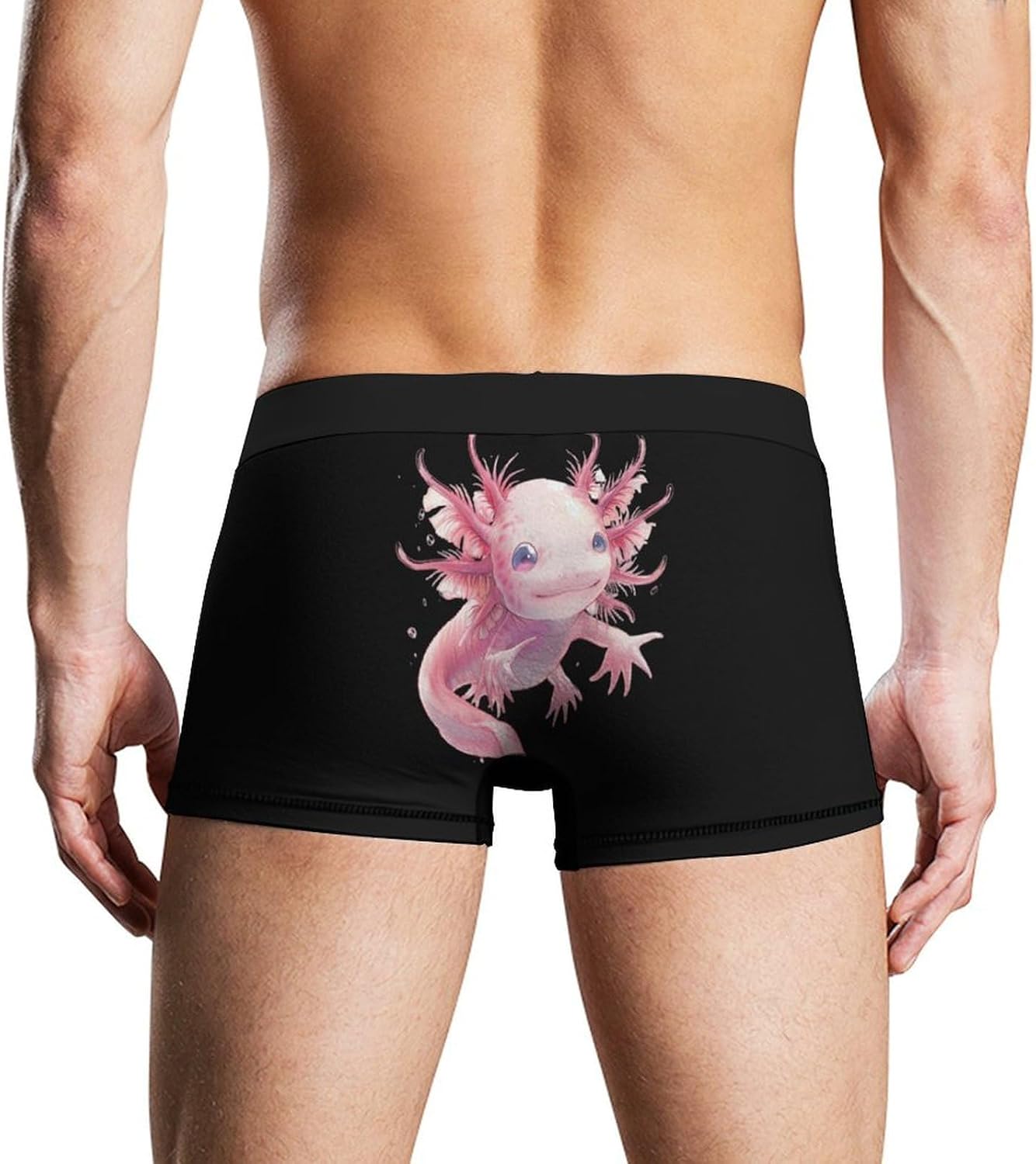 Cute Axolotl Animal Novelty Men's Trunks Soft Breathable Underwear Patterned Stretch Briefs