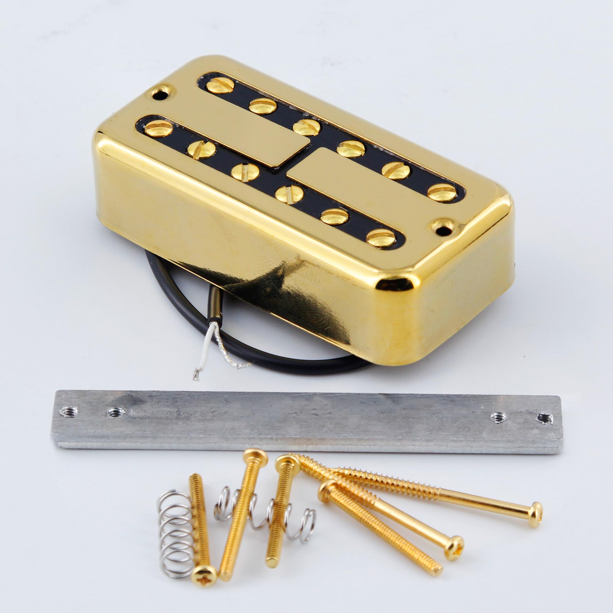 FLEOR Alnico Lot de 2 micros Humbucker manche 3-4K + chevalet 4-5K pour guitare de style FT, doré