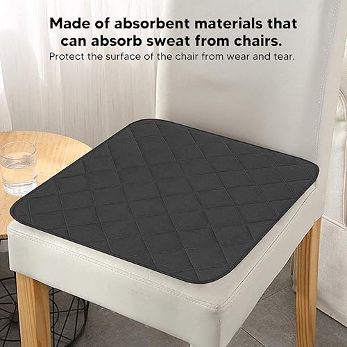 Miniatura 2 de AUNMAS Cojín para silla, almohadillas de algodón para asiento cómodo, antideslizante, absorbente, acolchado para el hogar, escuela, oficina,