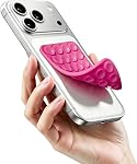 Silicone Double-Sided Suction Phone Case Detachable Mount, Fidget Sticky Grip Accessories, Teen Girl Gifts Trendy Stuff, Hands-Free Holder for ASMR/TikTok/Gym Creators(Babyblue, Small)