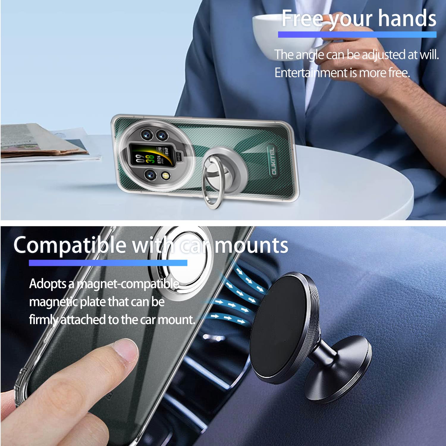 For Oukitel WP56 Case Soft TPU Drop Protection Phone Cover - Transparent - View #8