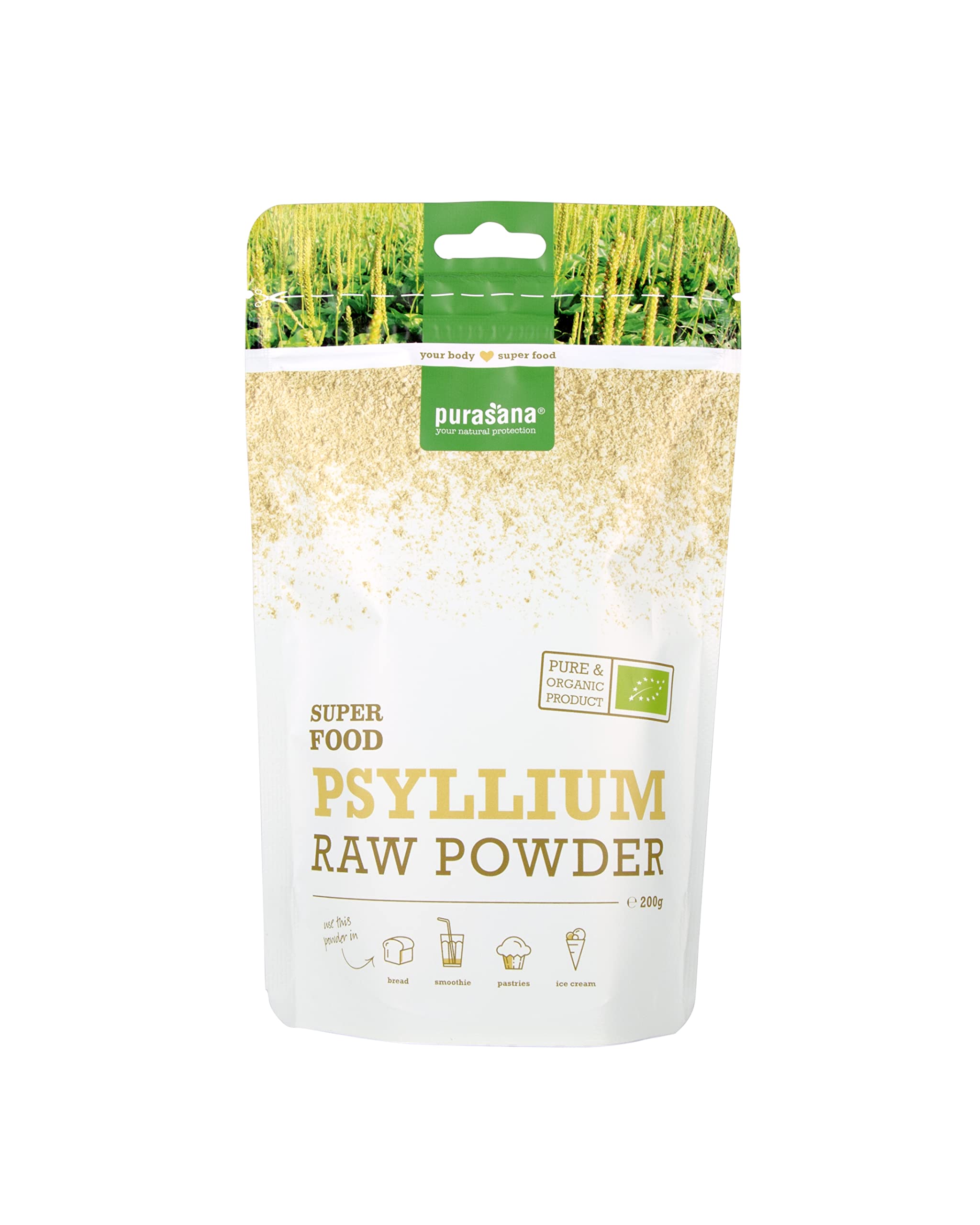 Purasana Super Food Poudre de Psyllium Bio 200 g