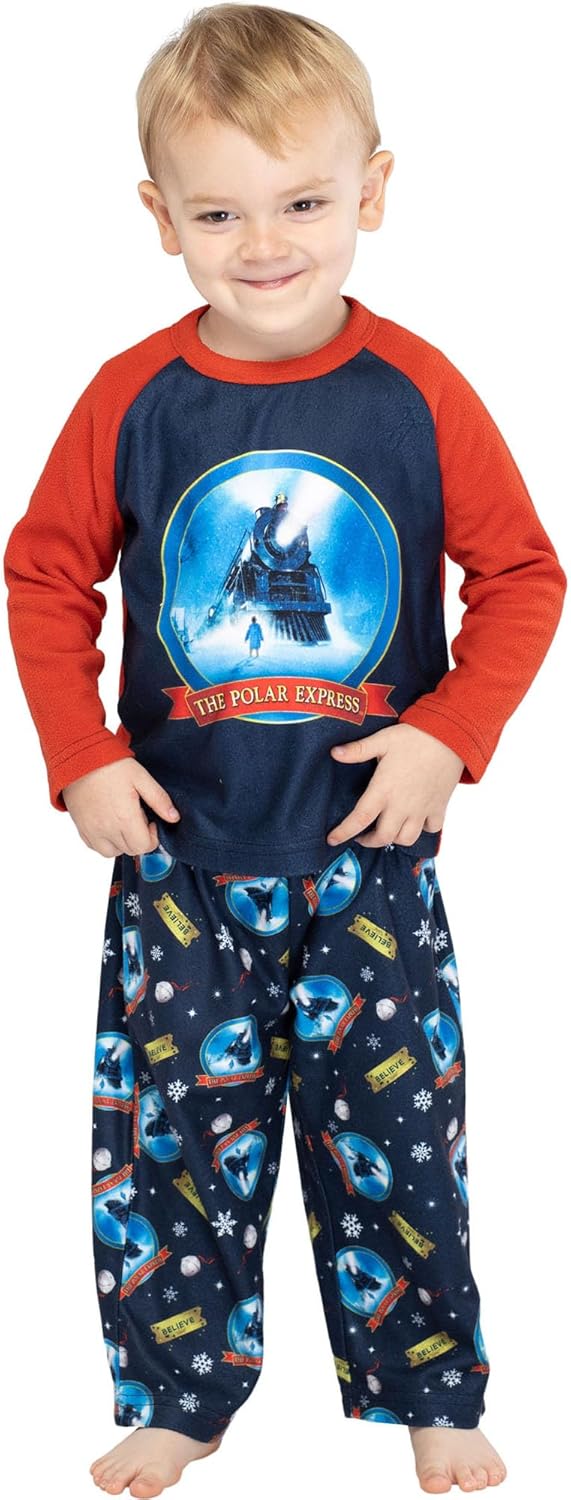 INTIMO The Polar Express Train Toddler Kids Raglan Pajama Set - Image 5