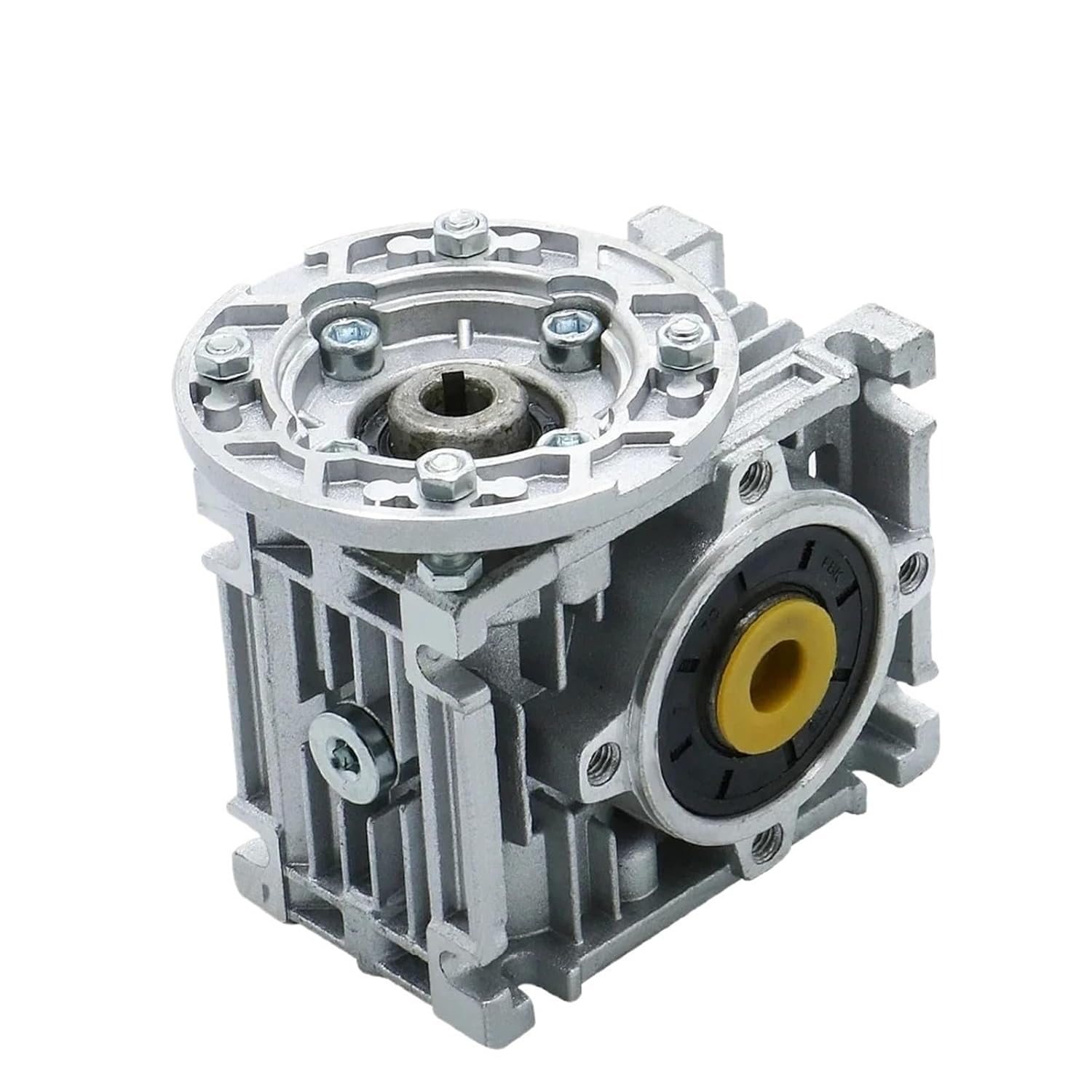 Worm Gear Reducer NMRV030 High Tq Gearbox Input 9/11mm Output 14mm Suitable for Nema23 63B14 Flange Induction Motor(RATIO20-63B5)