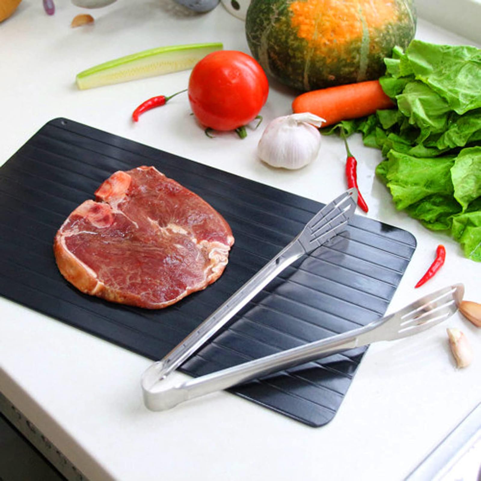 Plateau de Décongélation Rapide en Aluminium pour Viande Poisson Surgelés