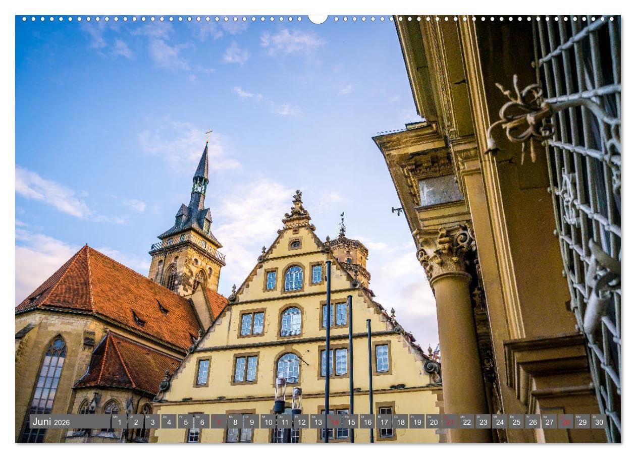 Historisches Stuttgart 2026 (hochwertiger Premium Wandkalender 2026 DIN A2 quer), Kunstdruck in Hochglanz