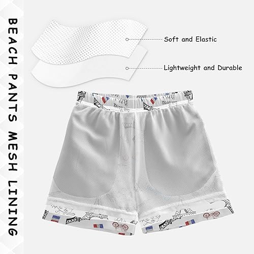 Miniatura 3 de París Torre Eiffel Niños Bañador Bañador Niños Bañador Niños Bañadores Pantalones Cortos Natación