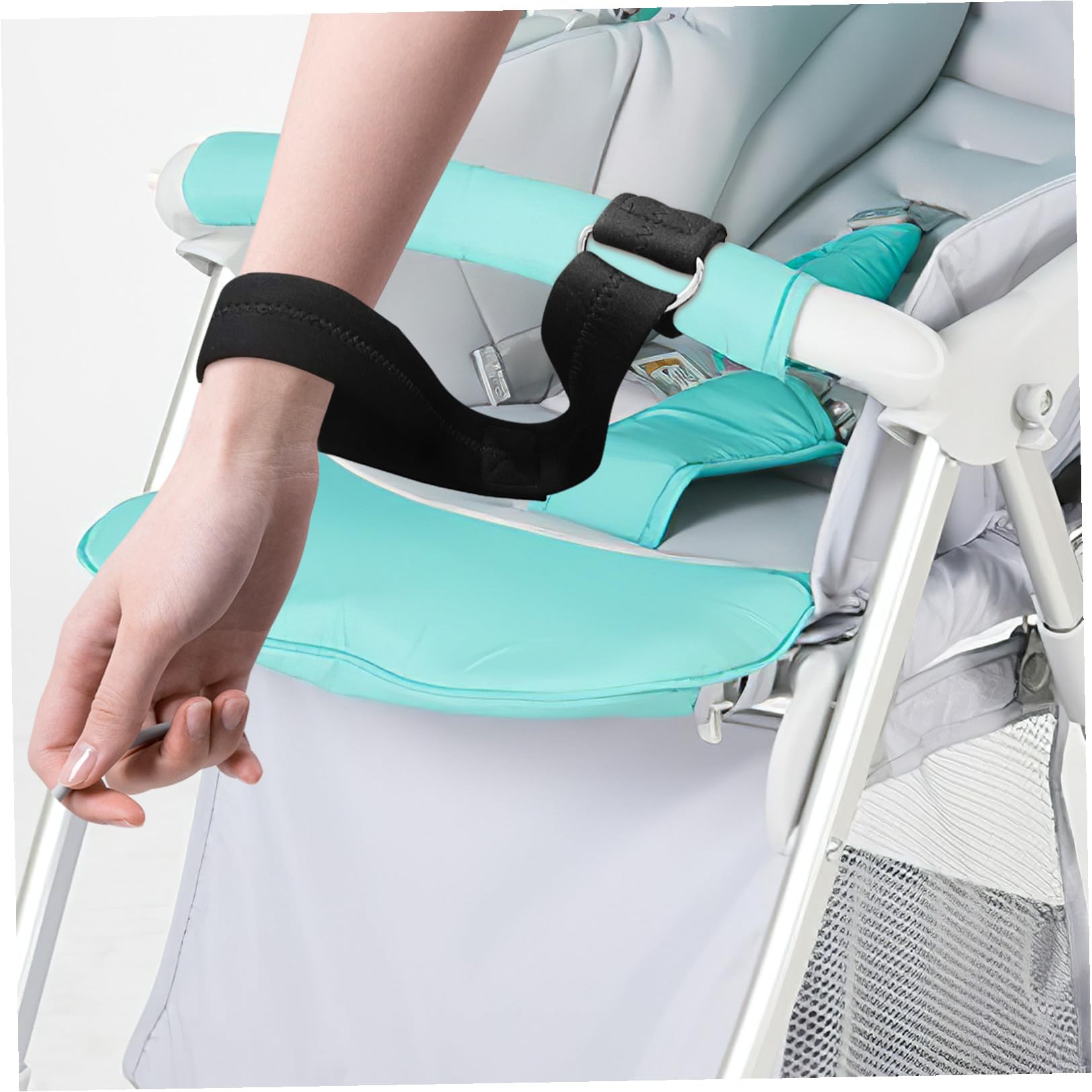 Sicherheits handgelenkband für Kinderwagen aus Langlebigem Neopren Verstellbare Babysicherheits schlaufe für Kinderwagen und Einkaufswagen Rutschfester Schutz für Eltern mit