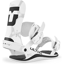 Union Ultra Mens Snowboard Bindings, White, Large
