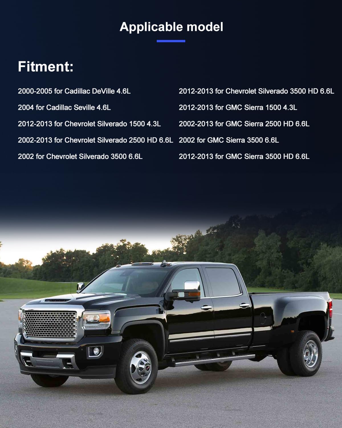 ECCPP AC Compressor Fast Cooling 2000-2013 for Cadillac DeVille Seville for Chevrolet Silverado 2500 3500 for GMC Sierra 1500 2500 3500 Air Conditioning Compressor