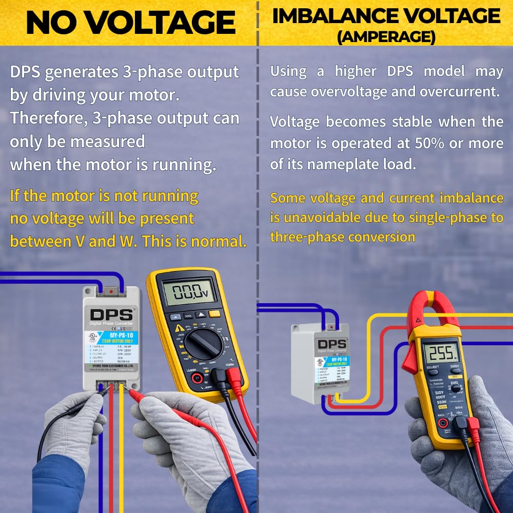 DPS 30HP MY-PS-30 Used for 25HP(18.5kW) 75A Motor, Single to 3 Phase Converter, 1 DPS Must Be Used for 1 Motor Only, Input/Output 200-240V, UL Listed