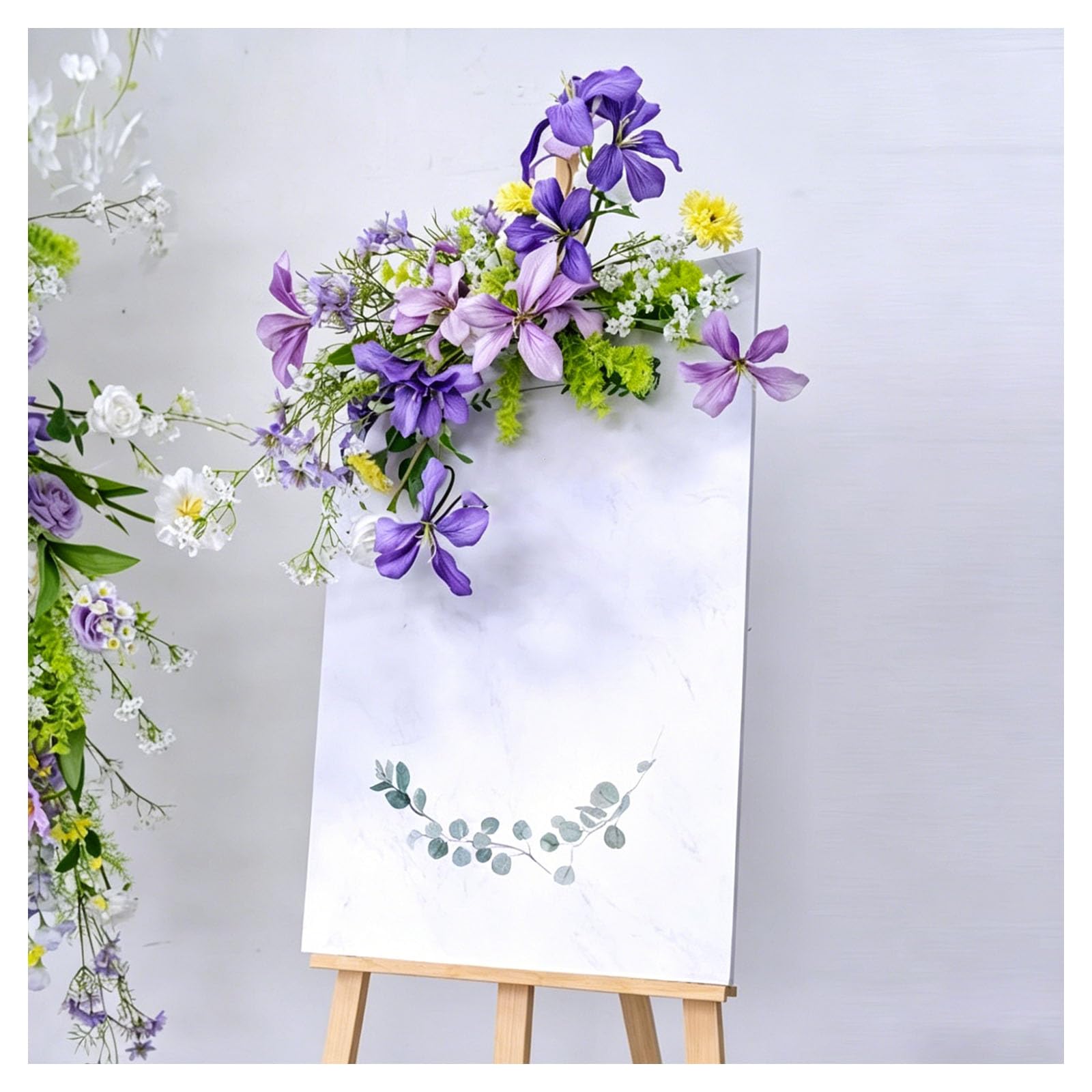 Window Display Flowers Hanging Floral Decor Wedding Aisle Flowers, Multiple Styles Artificial Flowers, For Wedding Reception, Ceremony Backdrop, Hotel Decoration, Engagement Par(Size:50*40cm,Color:D)