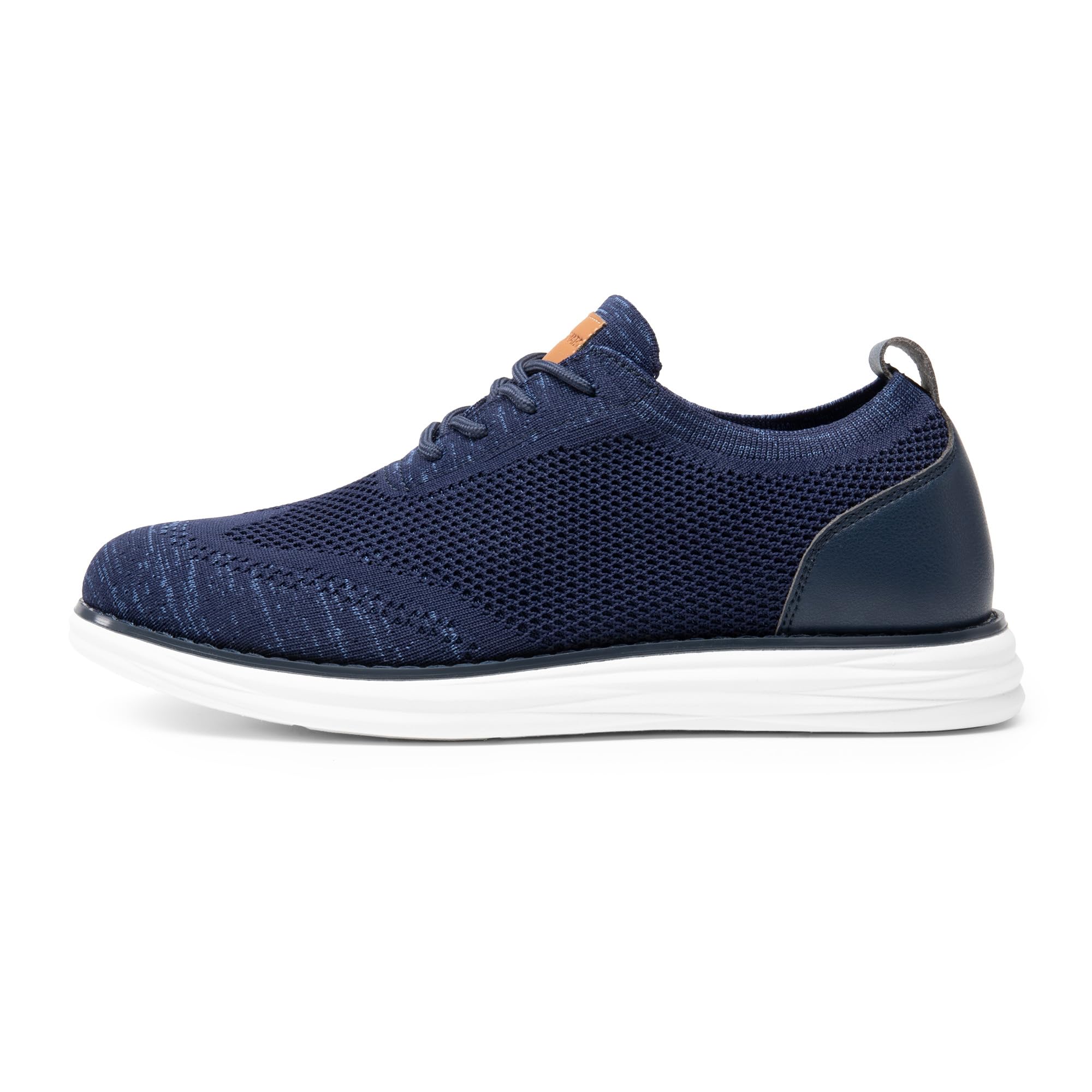Bruno Marc Zapatos de Cordones Transpirables Zapatillas de Vestir Oxfords Clásico Formales Derby para Hombre Verano Casuales,Size 47,Azul Claro,GRAND-02