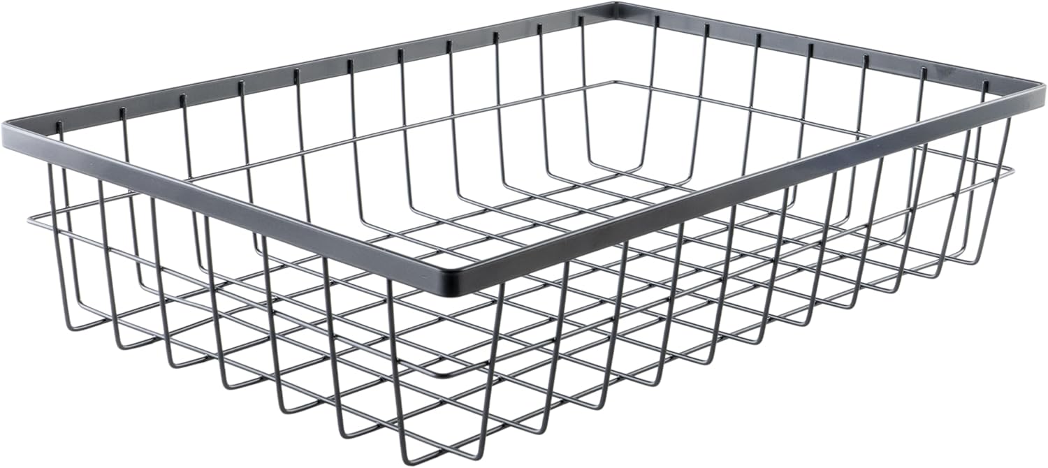 G.E.T. WB-1814-MG Urban Renewal 17.75" x 11.25" Wire Basket, 4" Tall, Metal