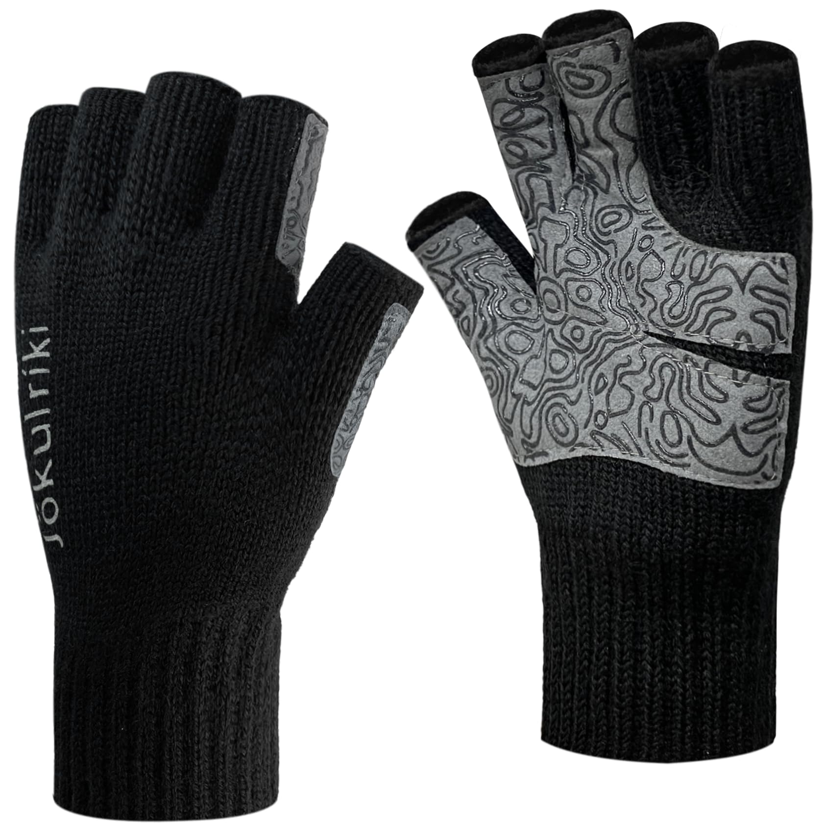 Sealskinz Cream Fingerless Gloves JökulríkiMerino Wool Fingerless