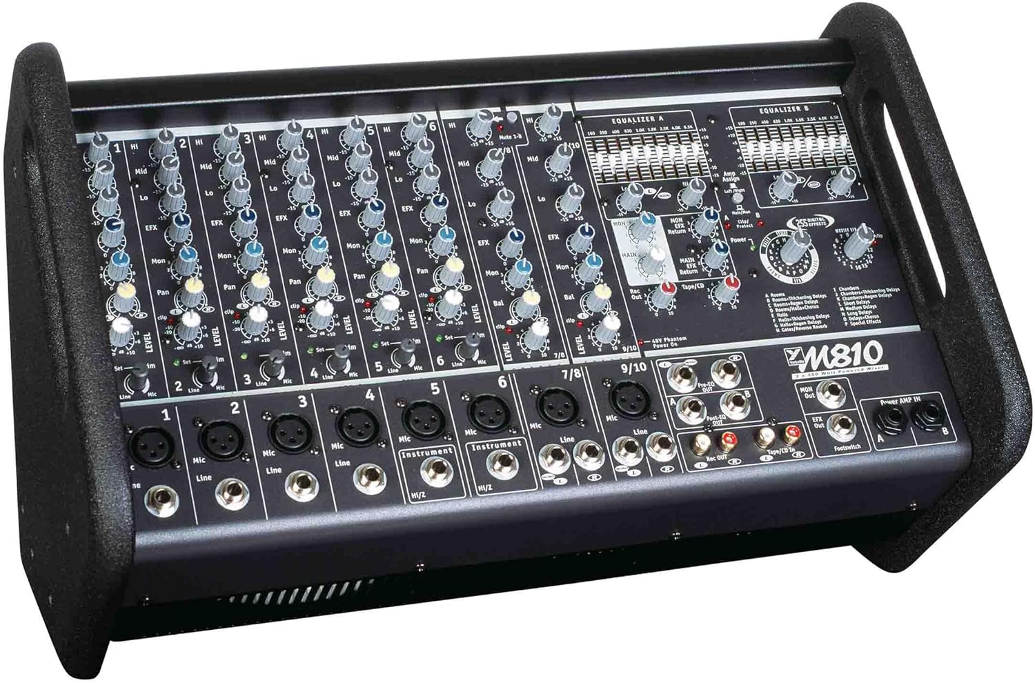 Yorkville M810-2 Mixer + Amp with 2x400W & 10 inputs