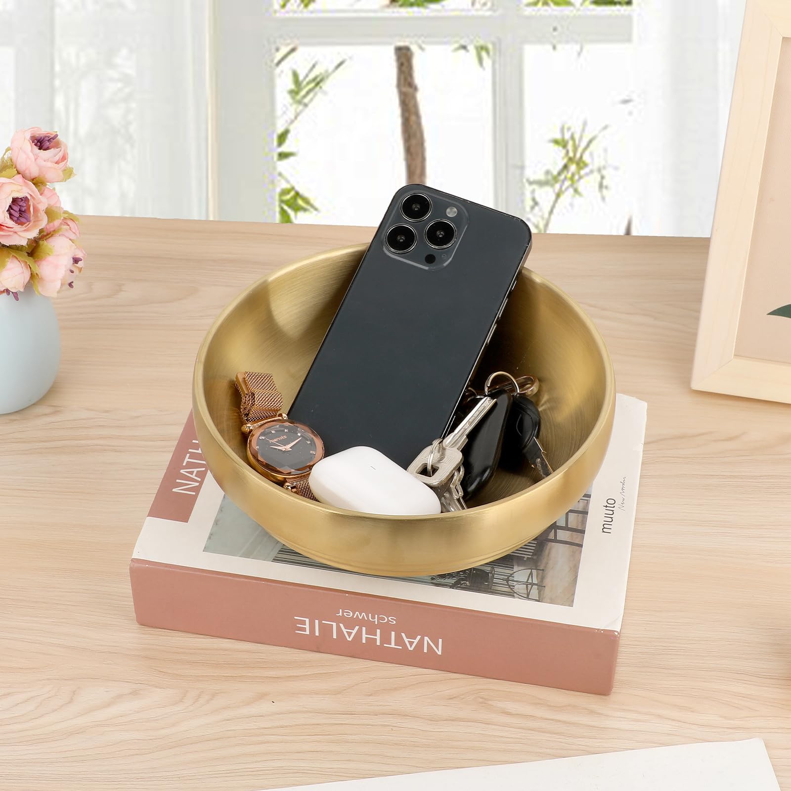 食器  KINGSBOWL Amazon.com: Deco 79 Aluminum Leaf Decorative Bowl, Set of 3 13