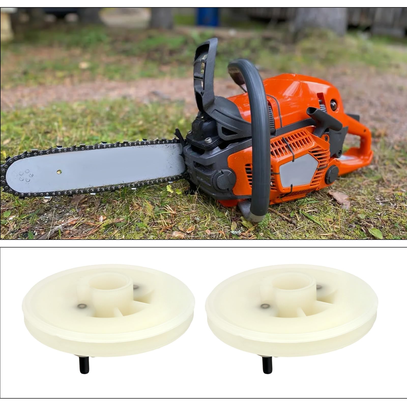 LT Easiyl 2Pcs Starter Pulley Chain Saw Starter Pulley Replacement 505158101 Compatible with Husqvarna 545 550xp 555 560xp 562xp 572XP - Image 4