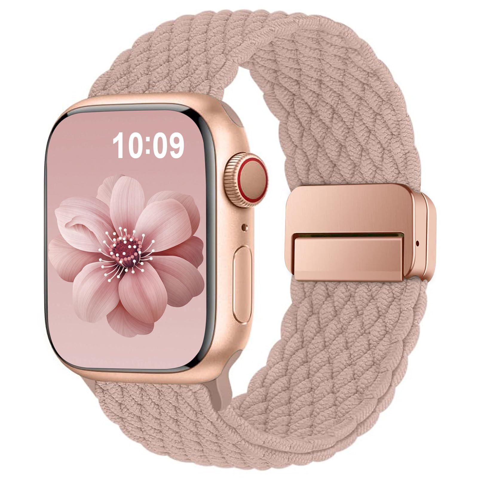 Higgs Geflochtenes Armband Kompatibel mit Apple Watch Armband 46mm 45mm 44mm 49mm 40mm 41mm 42mm 38mm Damen Herren, Armbänder für iWatch SE Series 10 9 8 7 6 5 4 3 2 1
