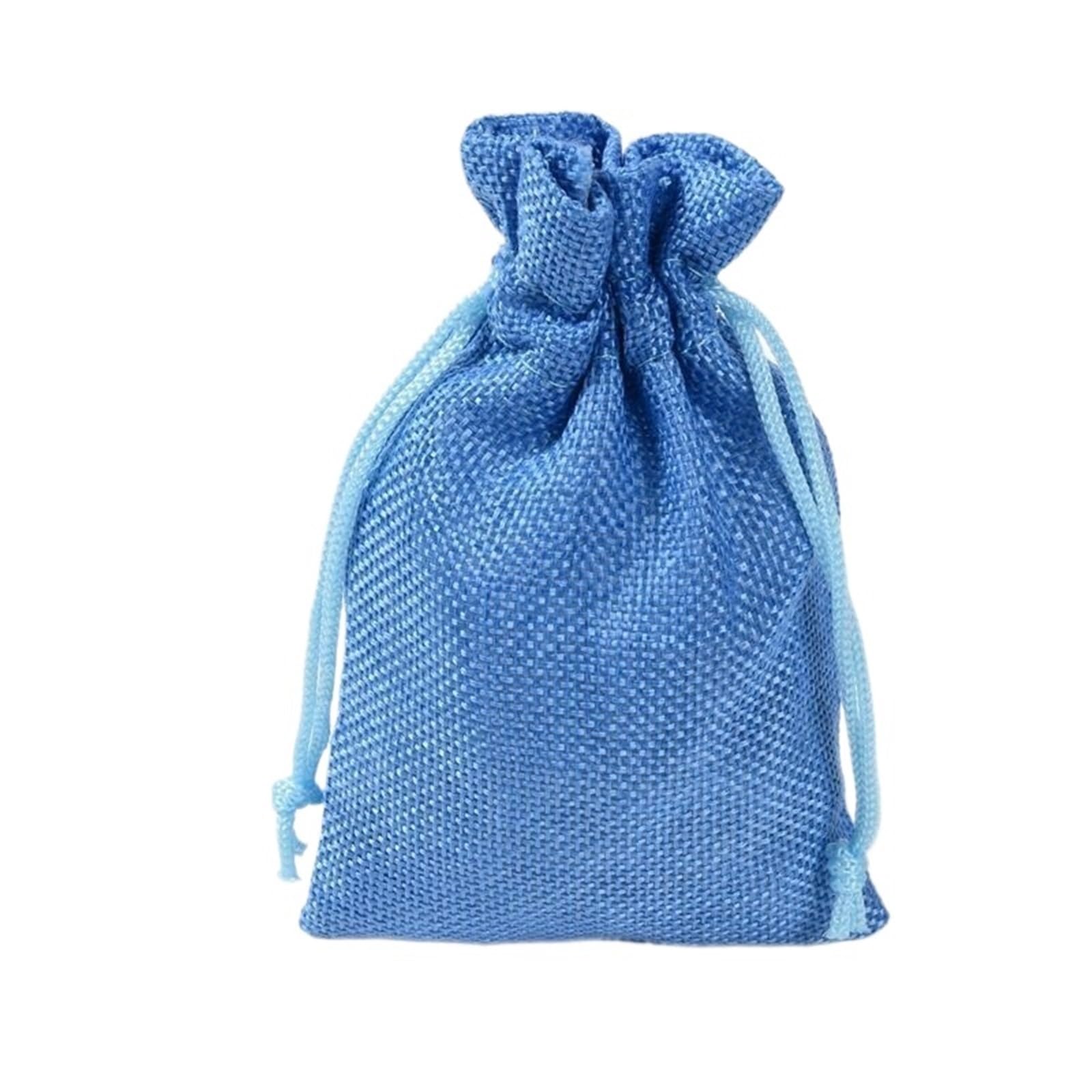 Pochon Tissu 50 sacs en jute 7x9 9x12 10x14 13x18 15x20cm(Color 1,15x20cm)