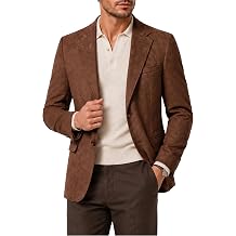Mens Jacket Suede Slim Fit for Formal Wedding Casual Party Sport Coats